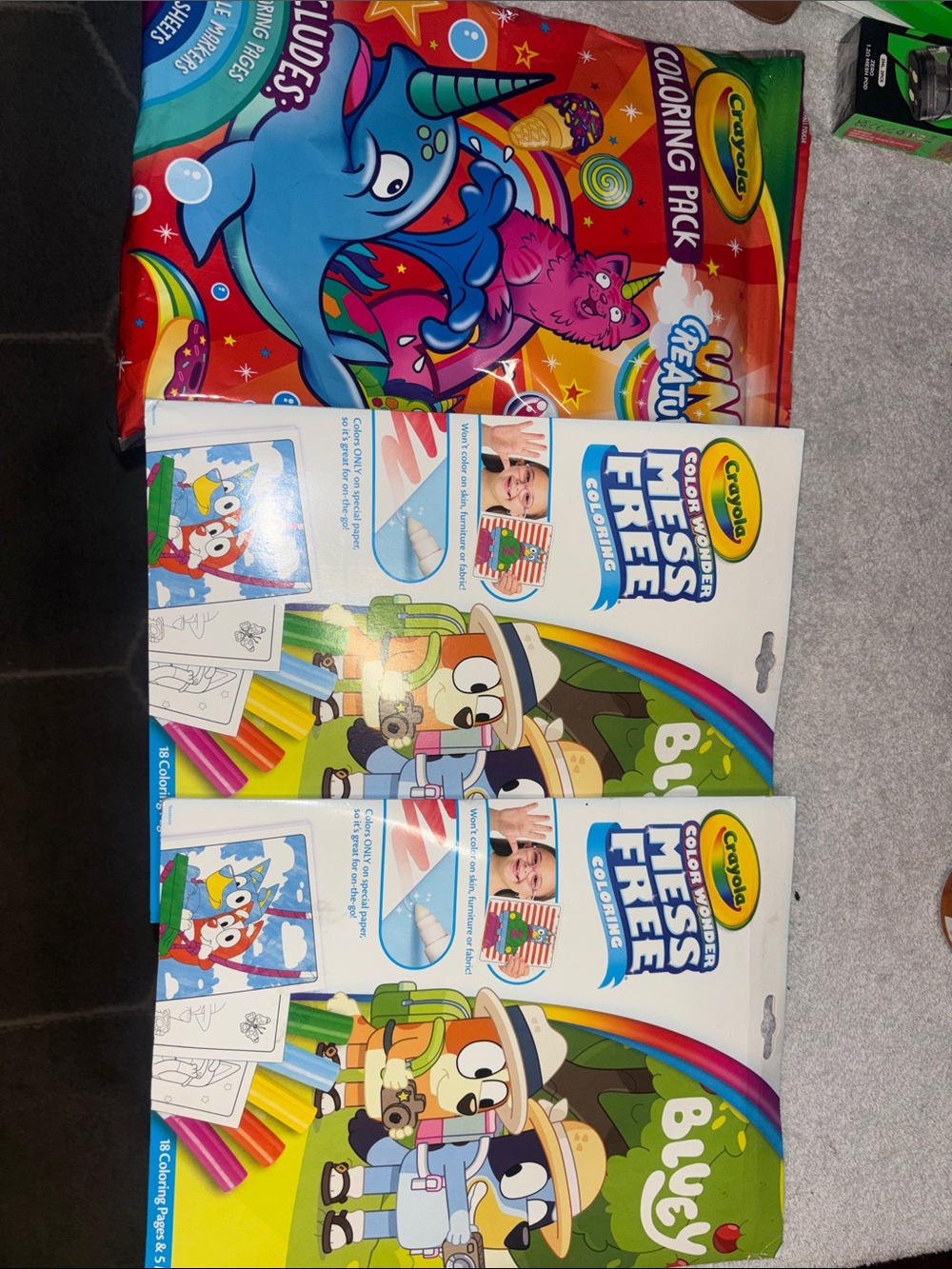 Crayola Coloring Pack with Blue, Red, Yellow Artwork